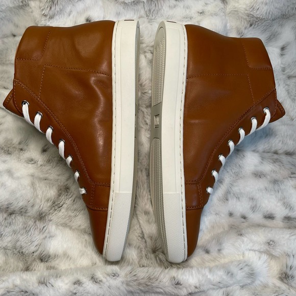 Polo Ralph Lauren NEW Nappa Leather High Top Dree Sneakers Mens Size 10 - Picture 4 of 9